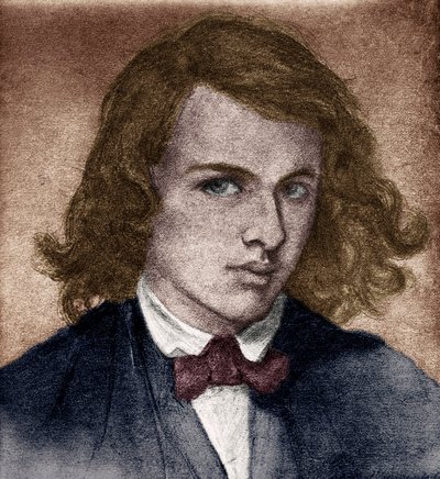Zelfportret van Dante Gabriel Rossetti toen hij jong was door Unbekannter Künstler
