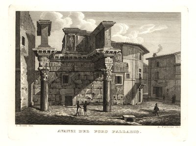 Ruïnes van het Forum Palladium, Avanzi del Foro Palladio, Rome door Unbekannt