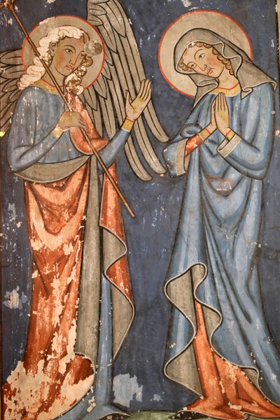 Saint-Pierre-le-Jeune Protestantse Kerk, Fresco, Straatsburg, Frankrijk door Unbekannter Künstler