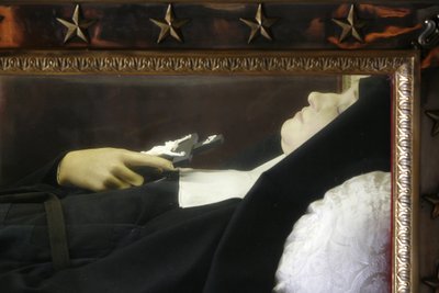 Sainte-Jeanne de Chantal liggende figuur in de Visitatie basiliek, Annecy, Frankrijk door Unbekannt