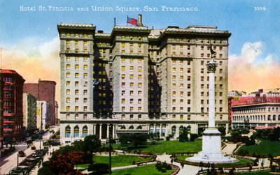 San Francisco: Hotel St. Francis en Union Square door Unbekannter Künstler