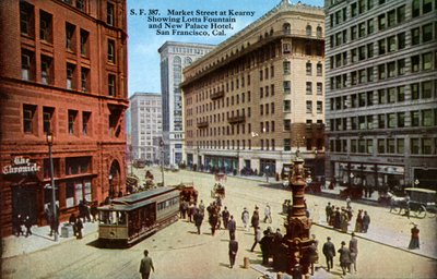 San Francisco: Market Street door Unbekannter Künstler