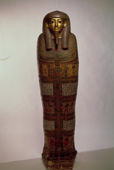Sarcofaag van Nehemes Mentou, priester van Amon, Egyptisch door Unbekannt