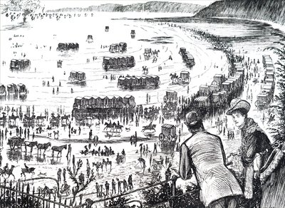 Strand van Scarborough door Unbekannter Künstler
