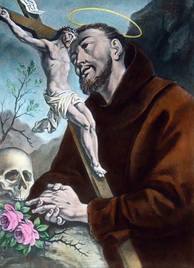 Scène uit het leven van Sint Franciscus van Assisi door Unbekannter Künstler