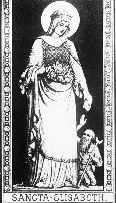 Scène uit het leven van de heilige Elisabeth van Hongarije door Unbekannter Künstler