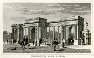Scherm, Hyde Park Corner door Unbekannt