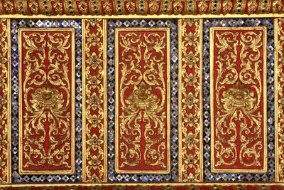 Beeldhouwwerk. Marmeren Tempel. Wat Benchamabophit Dusitvanaram Ratchaworawiharn. 1899. Bangkok. Thailand door Unbekannt