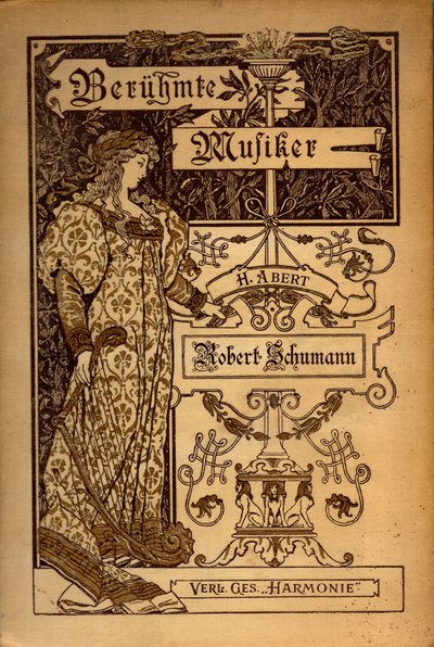 Bladmuziek van Robert Schumann (gravure) door William M. Timlin