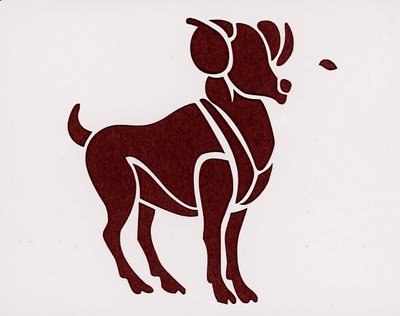 Teken van de dierenriem: de Ram (Astrologisch teken: ram) Privécollectie door Unbekannter Künstler