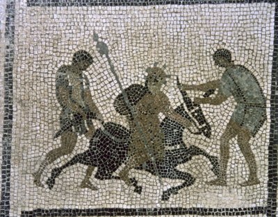 Silenus op een ezel (detail) door Unbekannter Künstler