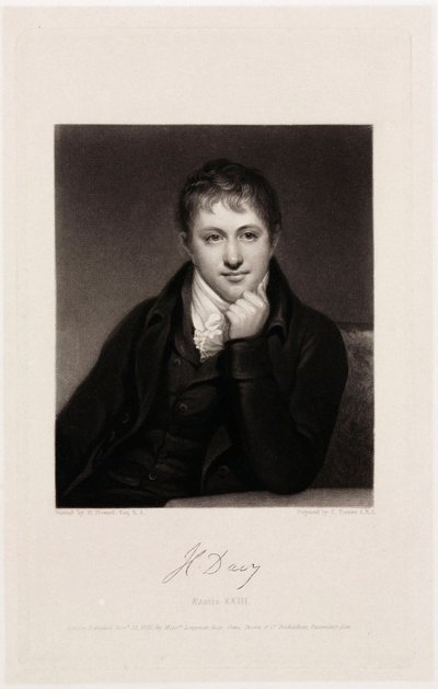 Sir Humphry Davy, Engelse chemicus door Unbekannt