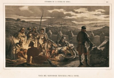 Spanje. Oorlog van Afrika (1859-1860). De loopgraafdienst 