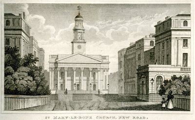 St Mary-le-bone Kerk, New Road door Unbekannt