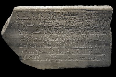 Stele anoniem. Egypte, 237 H./887. Marmer, gebeeldhouwd decor. Musee du Louvre door William M. Timlin
