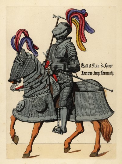 Harnas en paardenbarding, regeerperiode van Koning Hendrik VIII door Unbekannt