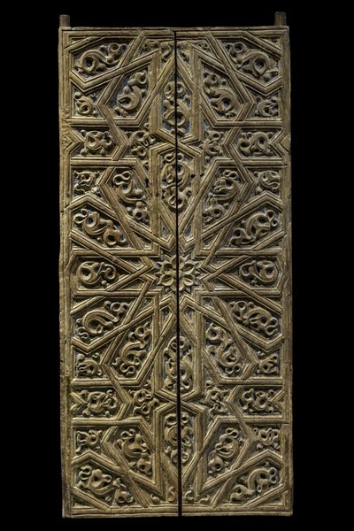 Tabernakeldeur. Spanje, rond 1450-1500. Gesneden en beschilderd hout. Musee du Louvre door William M. Timlin