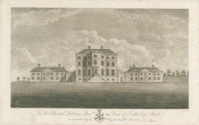 Teddesley Hall, late 18e eeuw door Unbekannt