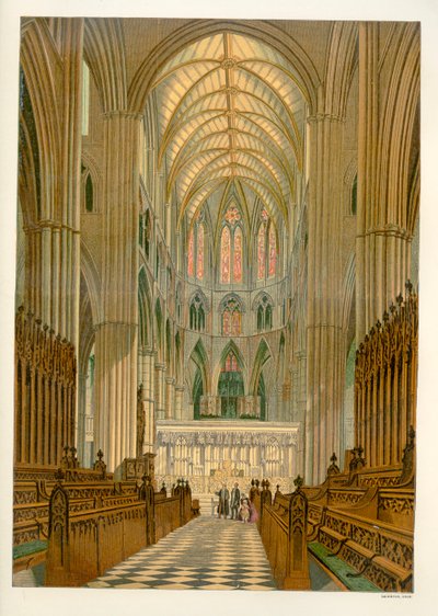 Het koor - Westminster Abbey door Unbekannter Künstler