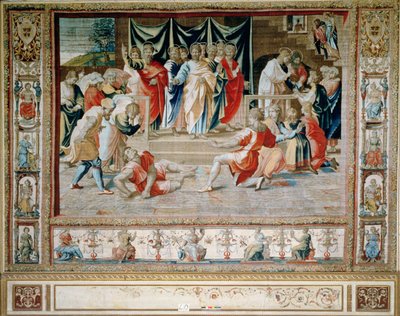 De dood van Anianus uit de Brusselse tapijten, replica