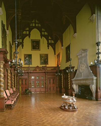 De Grote Zaal, Burghley House, Stamford, Lincolnshire door Unbekannt