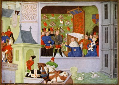 Het Interview van Richard II en de Hertog van Gloucester in Kasteel Pleshy door Unbekannter Künstler