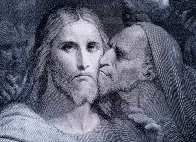 De Kus - Judas Iskariot kust Jezus Christus in de Tuin van Getsemane, uit 