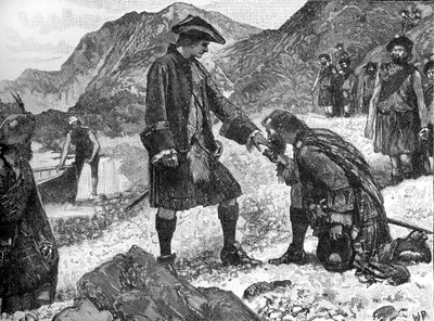De landing van Prins Charlie door Unbekannter Künstler