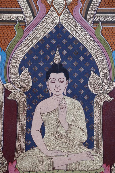 Het leven van de Boeddha, muurschildering, Wat Maniratanaram klooster, Phnom Penh, 2022 (foto) door Unbekannter Künstler