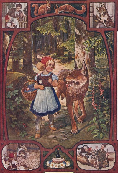 Roodkapje, ca. 1910 door Unbekannter Künstler