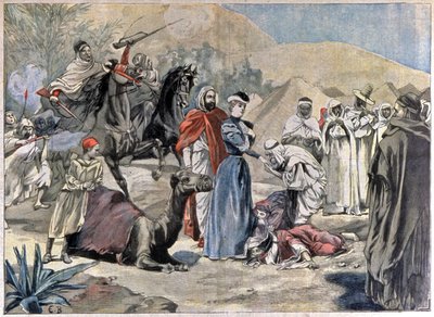 Het huwelijk van een Europese vrouw met een Arabische leider door Unbekannter Künstler