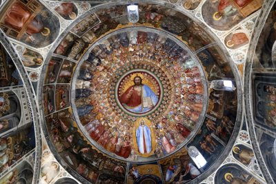 De doopkapel van Padua. Plafondfresco