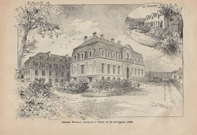 Het Pasteur Instituut in Parijs door Unbekannter Künstler