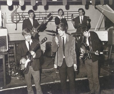 The Rolling Stones op het podium in het Station Hotel, Richmond door Unbekannt