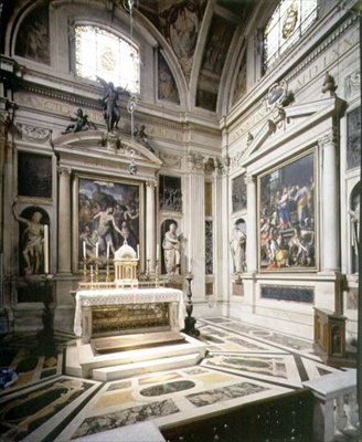 De Salviati Kapel (Capella Salviati) uitzicht op het altaar door Benjamin Baud