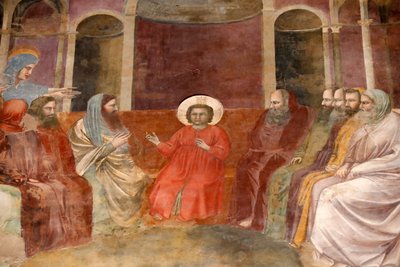 De Scrovegni-kapel. Fresco door Giotto door Unbekannter Künstler