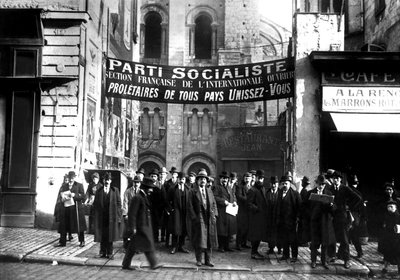 Het Socialistisch Congres in Tours, Frankrijk 25-30 december door Unbekannter Künstler
