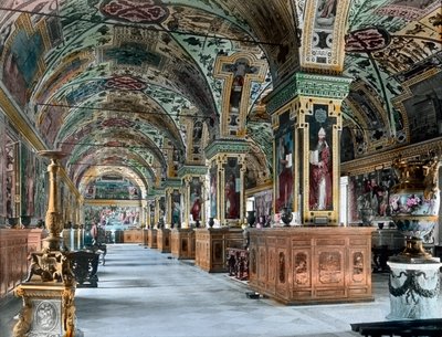 De Vaticaanse bibliotheek door Unbekannter Künstler