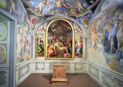 De kapel van Eleonora van Toledo, ontworpen door Bartolomeo Ammannati en gedecoreerd door Agnolo Bronzino c.1543 (foto) door Unbekannt