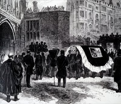 De begrafenis van Henry John Temple, 3e burggraaf Palmerston door Unbekannt