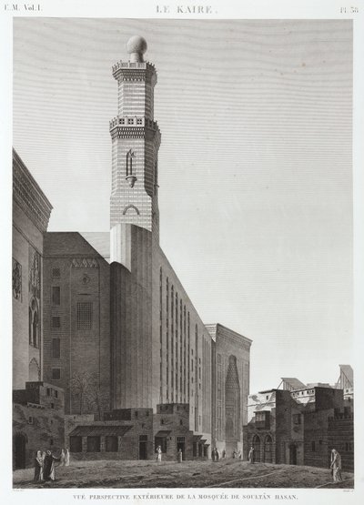 De moskee van Sultan Hassan, Caïro, Egypte, ca. 1798 door Unbekannt