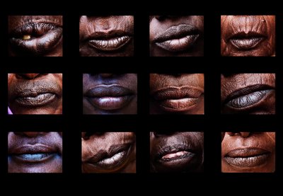 De monden die in stilte schreeuwen, deel van een serie beelden uit Darfur, de samengestelde beelden zijn zeer sterk en een nieuwe kijk op genocide, Soedan, Afrika door Unbekannter Künstler