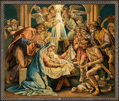 De Geboorte - Madonna en Kind - Nieuwe Testament door Unbekannter Künstler