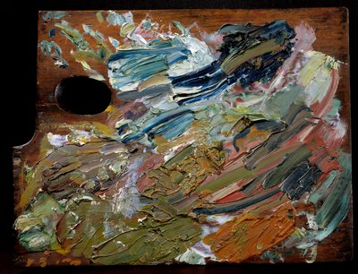 Het palet van de Nederlandse schilder Vincent Van Gogh (1853-1890), 35 cm door Unbekannter Künstler