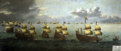 De terugkeer uit Spanje van Prins Karel III, hertog van Savoye (1486-1553), 5 oktober door Unbekannter Künstler