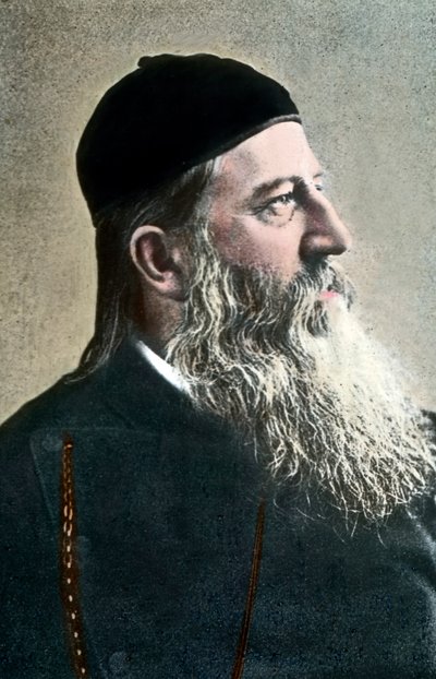 De liedjesschrijver en Methodistische prediker Ernst Heinrich Gebhardt door Unbekannter Künstler