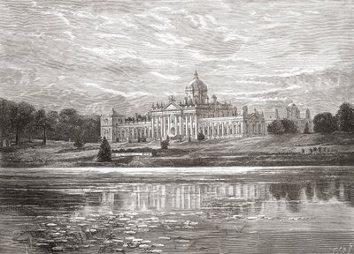 De zuidkant van Castle Howard, North Yorkshire, Engeland in de late 19e eeuw, uit Our Own Country gepubliceerd 1898 door Unbekannt
