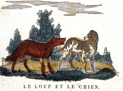De wolf en de hond, La Fontaine