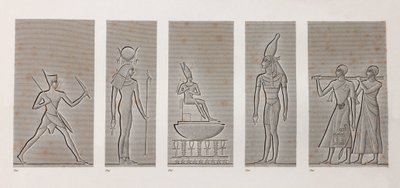 Thebe, Karnak (detail) door Unbekannt