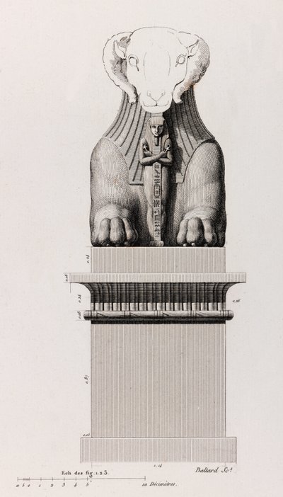 Thebe: Karnak (detail) door Unbekannt